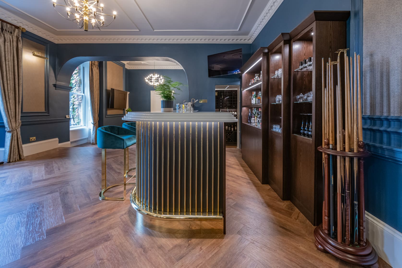 Art Deco home bar | Bespoke furniture | Tom Maxwell Ltd
